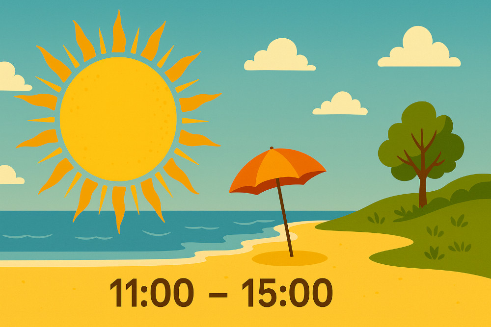 Kiedy słońce ma największą moc? Infografika